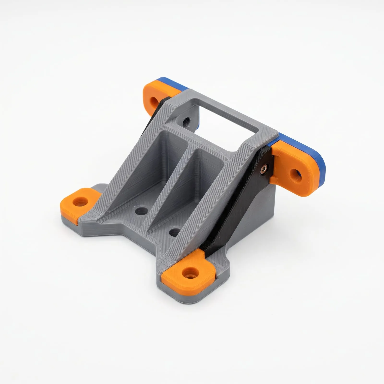 A 3D-printed support bracket with its mounting pads