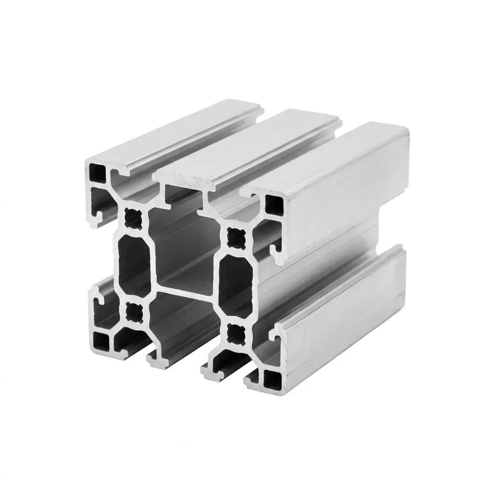 Perfil d’alumini extrudit amb ranura en T, tallat a mida