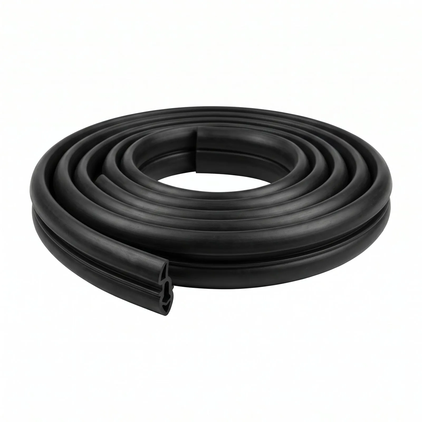 Perfil d’estanquitat d’elastòmer extrudit negre, enrotllat